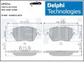 Delphi LP3711 Bremsbelagsatz für Scheibenbremse Bremsbelagsatz für VW 
