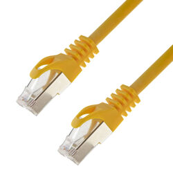 Netzwerkkabel S/FTP PIMF Cat. 7 50 Meter gelb Patchkabel Gigabit Ethernet