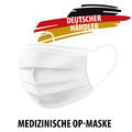 HYGILOVE Medizinische Mundschutz OP CE Maske 3-lagig Atemmaske Mund Nasen WEIß 