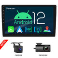 DVR+CAM+10.1" IPS Android 12 2+32 Autoradio 2 DIN DAB+ GPS Navi WiFi CarPlay DSP