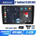 DAB+ CarPlay Android 13 2+32G Autoradio GPS RDS Kamera Für Peugeot 407 2004-2011