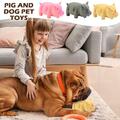 Pig Dog Pet Toys Latex Sound Producing Piglet Bite Grinding Resistant Dog W3U6