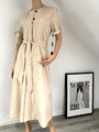 MARC CAIN   SPORTS  Sommer-Kleid,  beige, 40 (N 4), neu