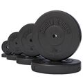 GORILLA SPORTS® Hantelscheiben Set 30 mm Gewichte Gewichtsscheiben Hantel