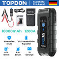 TOPDON VS1200 Auto 1200A Starthilfe Power Bank JumpStarter 12V Ladegerät Booster