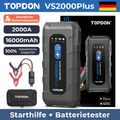 TOPDON VS2000 Plus 2000A KFZ Batterietester und Starthilfe Booster Powerbank DE