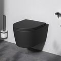 Design Hänge WC Spülrandlos Toilette abnehmbarer WC Sitz mit Softclose AM.PM