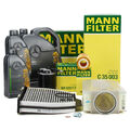 MANN Filterset + 7L ORIGINAL 5W30 Motoröl für MERCEDES W204 C218 W212 X204 OM651