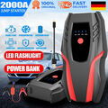 99800mAh Auto KFZ Starthilfe Jump Starter 2000A Ladegerät Booster Powerbank PKW