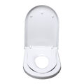 Fanmitrk Toilettendeckel mit Kindersitz, WC Sitz mit Absenkautomatik, D-Form