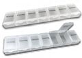 2 Stück Tablettenbox für 7-Tage , Pillendose jeder Tag (Mo-So) einzeln zu öffnen