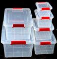 1-15 Liter Aufbewahrungsbox mit Deckel Kunststoffbox Plastikbox Box Transparent