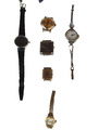 Konvolut 6 Stück tlw. antike Damen und Herren Armbanduhren