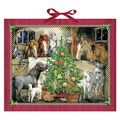 Pferd Weihnachten - Weihnachten im Stall Coppenrath Adventskalender 57x47cm
