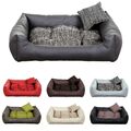 Hundebett Hundesofa Hundekissen Hundeschlafplatz Kunstleder EKO XS-3XL