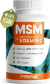 MSM 2000 mg pro Tagesdosis + Vitamin C aus Acerola Pulver - 365 vegane Kapseln