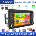 Autoradio GPS DSP Android13 4+64G WiFi BT 5.4 Carplay Für Audi A3 S3 RS3 8P1 8PA