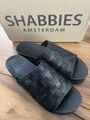 Shabbies Amsterdam Sandalen Pantolette  Gr. 39 Schwarz *Neu mit Karton *NP 120€