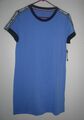 TOMMY HILFIGER Freizeitkleid Damen M blau T-Shirt Kleid Logo Verzierung