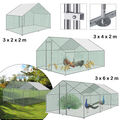 Hühnerstall Käfige Kleintierstall - Freilaufgehege mit PE Dach für Geflügel DE