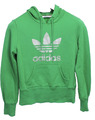 Adidas Hoodie Kapuzenpullover Damen Sweater Gr. 36 grün Sweathsirt Trefoil HS93