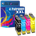 Druckerpatronen für Epson T1281-T1284 XXL Stylus SX 130 SX 235 W Office BX 305 F