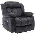 Sessel mit Aufstehhilfe Massagesessel Fernsehsessel-Relaxsessel bis 150KG Grau