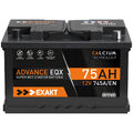 Autobatterie 75Ah 12V Starterbatterie Batterie ersetzt 68Ah 70Ah 72Ah 74Ah 80Ah