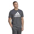 adidas Essentials Big Logo Herren T-Shirt Baumwolle dunkelgrau/weiß [HL2248]