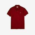 T-Shirt Men's Lacoste1 Mesh Short Sleeve Polo Shirt Classic Fit Button-Down Tops