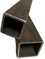 Vierkantrohr - Stahl - Quadratrohr - Hohlprofil - Stahl - Pfosten - Schwarz