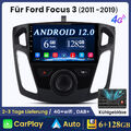 9" Android 12.0 Autoradio CarPlay GPS NAVi 6+128GB Für Ford Focus MK3 2012-2018