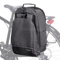 Wozinsky Fahrradrucksack mit Rahmen 2in1 Fahrradgepäckträger 30l schwarz