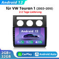 Carplay Für VW Touran 1 2003-2010 2+32G 10" Android 12 Autoradio GPS Nav BT DAB+