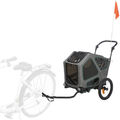 Trixie Hunde Fahrrad-Anhänger grau/salbei, diverse Größen, NEU