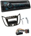 Kenwood Bluetooth USB CD MP3 DAB Autoradio für Ford C-Max / Kuga - dunkelbraun