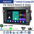 32G Android 13 Autoradio Carplay GPS DVR +Kam Für Opel Corsa C D Zafira B Vectra