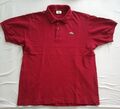 Original Lacoste Polo Shirt, Gr. L, Weinrot, Baumwolle, Polohemd 