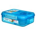 6 Stück-Sistema Bento Lunchbox To Go, Fruit/Joghurt Topf, 1,65 L- Mint/Blau/Rosa
