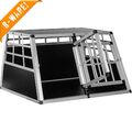 B-Ware Alu Hundetransportbox 2-türig Rückwand 90° Transportbox Auto