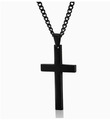 Edelstahl Halskette mit Kreuz Anhänger Jesus Kette Silber Gold Religiös Schmuck