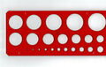 Kreisschablone 1-36 mm dt. Hersteller Zeichenschablone Lochkreisschablone
