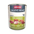 Nassfutter für Hunde | animonda Gran Carno Adult mit Rind & Kaninchen | 6 x 800g
