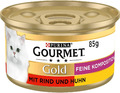 PURINA GOURMET Gold Feine Komposition Katzenfutter nass, mit Rind und...