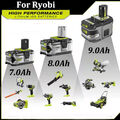 18V 9.0Ah Original Akku für RYOBI One Plus Lithium RB18L50 P108 P105 Batteries