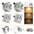 6 Watt LED Einbaustrahler 4-10er SET Dimmbar Deckenspot Ultra flacher Einbauspot