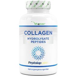Kollagen - 240 Kapseln 1500mg / Tag - 100% Rinder Collagen Hydrolysat Peptide 