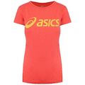 Asics Short Sleeve Round Neck Coralicious T-Shirt Womens Top 122863 0552