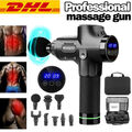 Electric LCD Massage Gun Massagepistole Massager Muscle Massagegerät mit 8 Köpfe