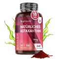 Astaxanthin - 240 Weichkapseln - Leistungsfähigkeit - Antioxidant - Haut - Vegan